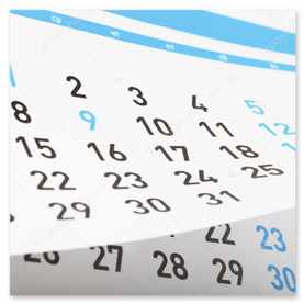 Calendario settimanale per pianificazione allenamenti