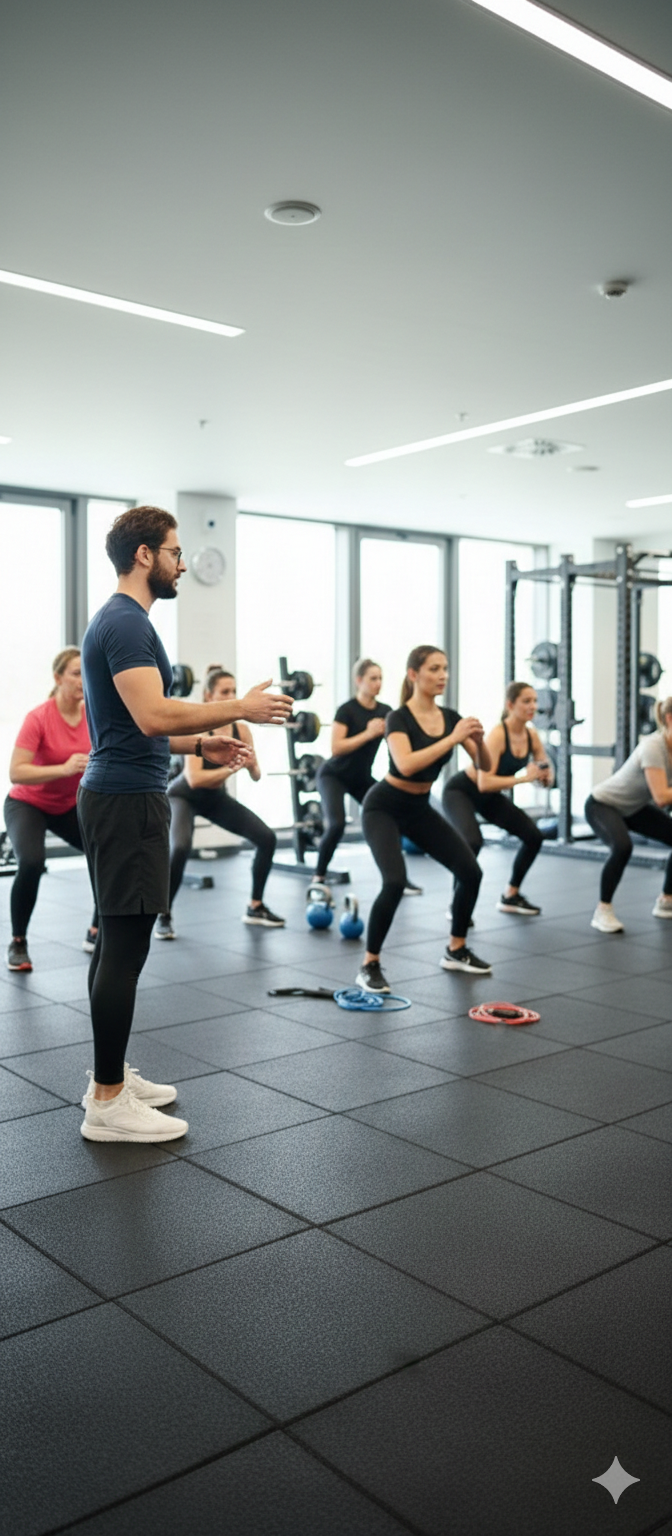 Allenamento di gruppo in palestra
